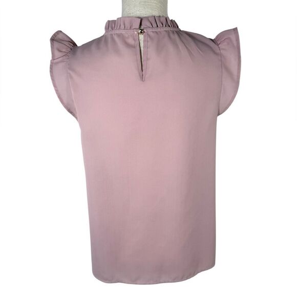 Savanna Jane Light Pink Embroidered Short Sleeve Ruffle Top - Picture 5 of 8